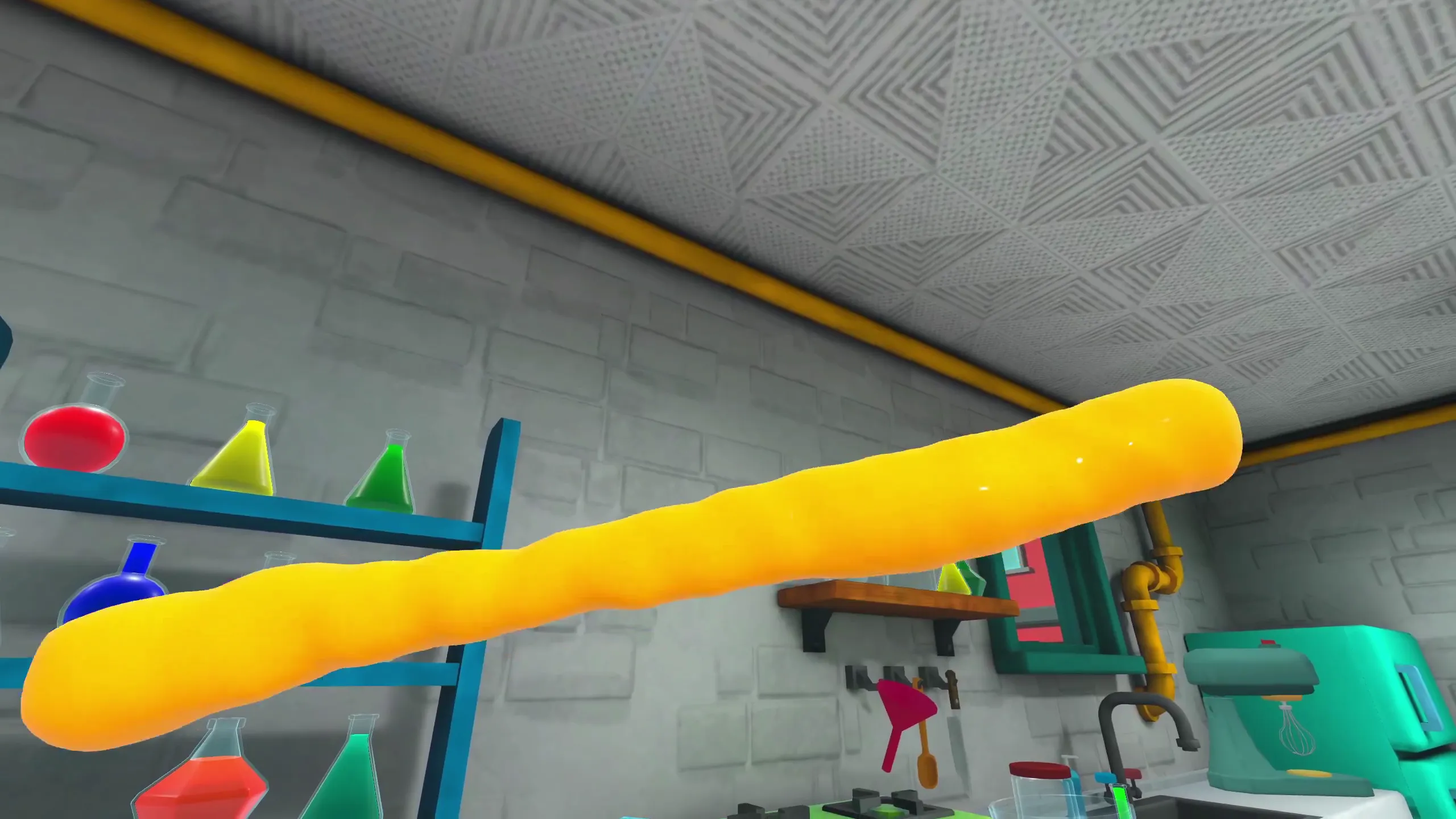 Slime being stretched